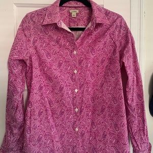 L.L. Bean Long Sleeve Button Down Shirt - Small